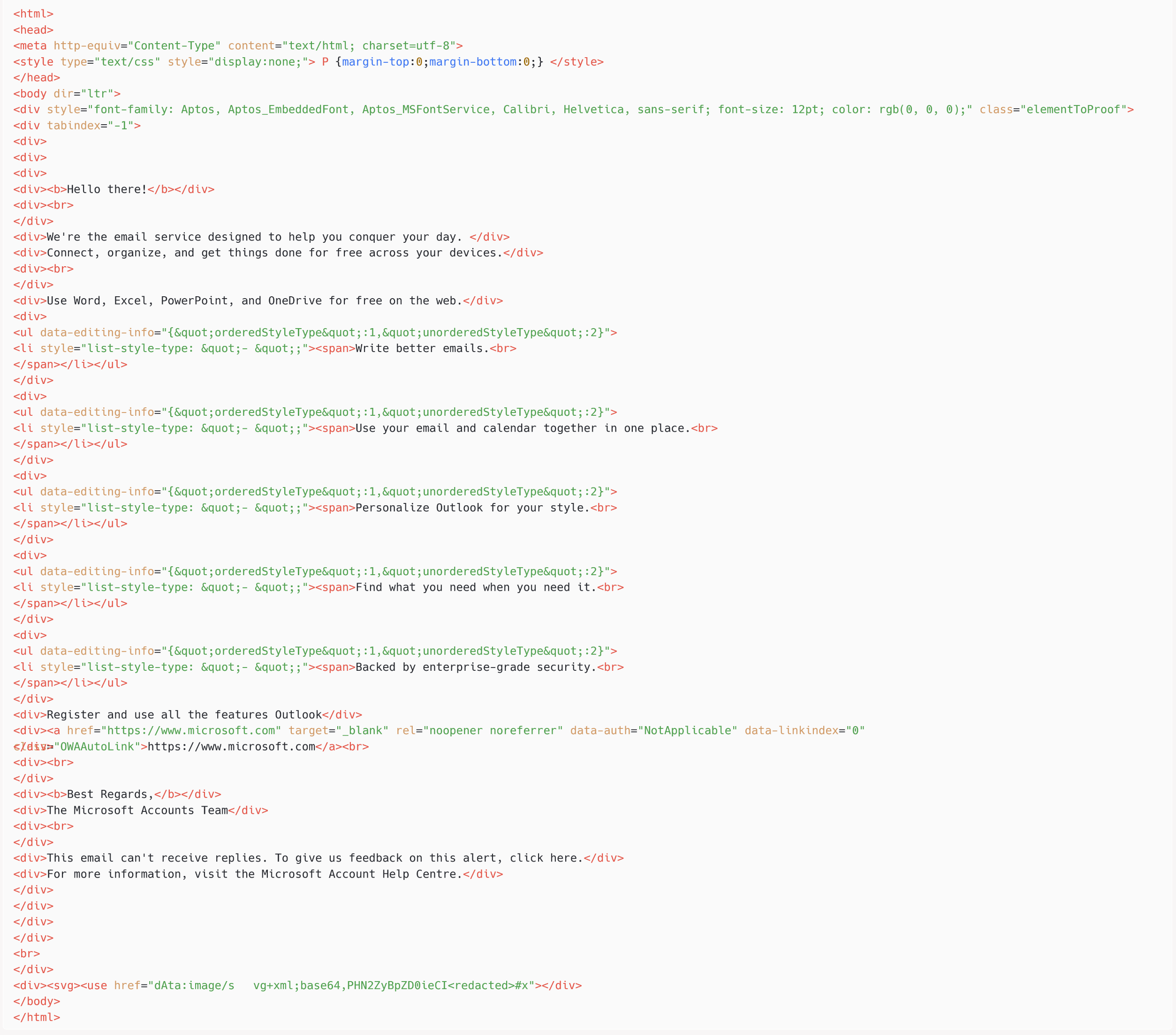 Figure 2. Email message with a malicious SVG tag Figure-2-winter-vivern-email-message