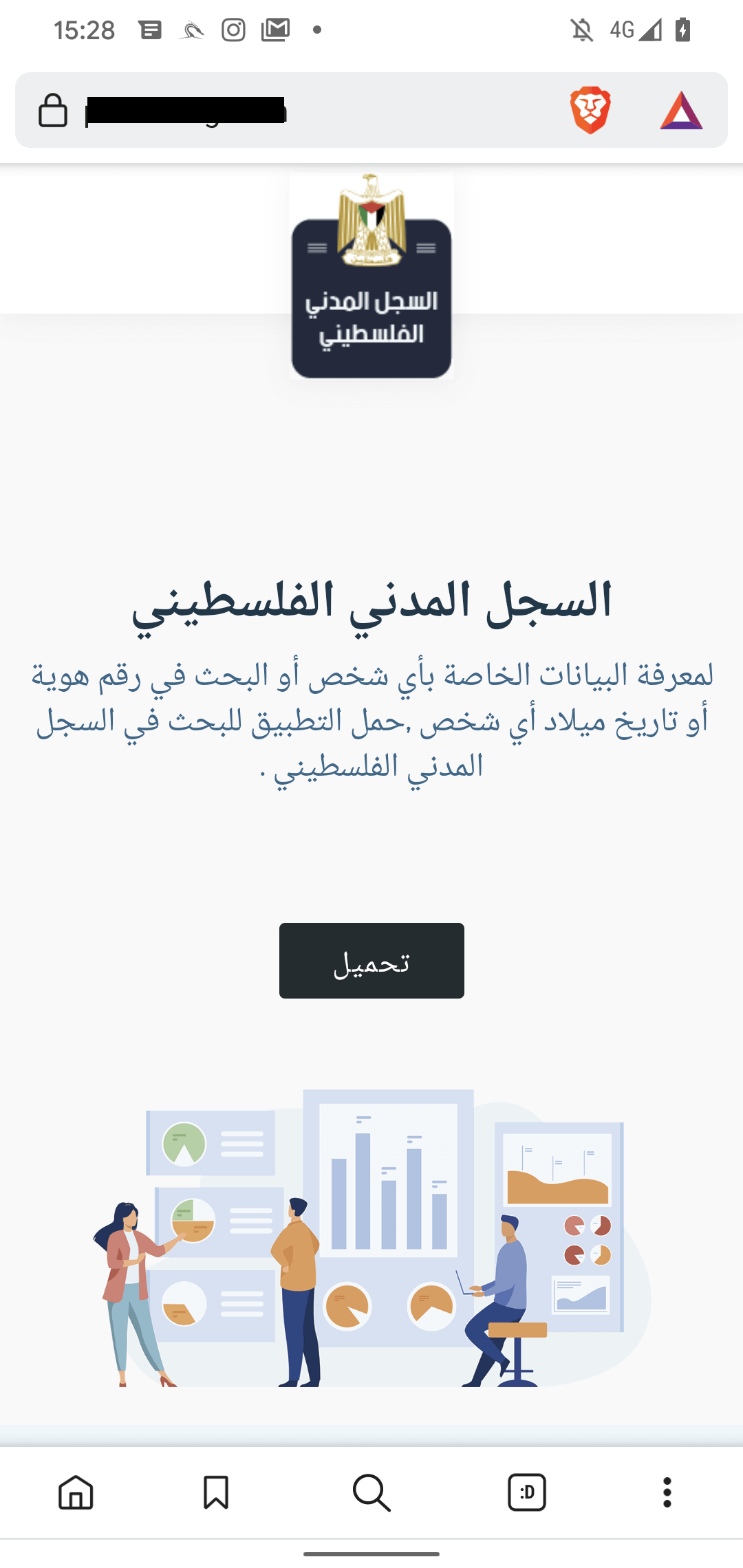 Figure 6. palcivilreg[.]com website